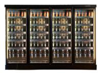 Refrigerador de cristal de la exhibición de Multideck de la puerta para la bebida de la cerveza de la leche del yogur de la bebida