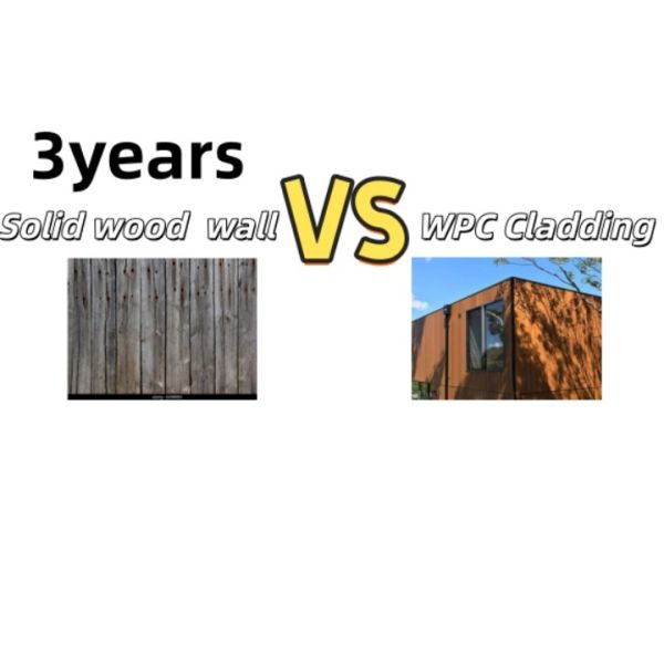 148x21mm Durable WPC Cladding Embossed Brushed Wood Plastic Composite Cladding