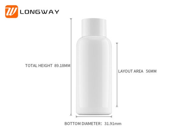 Leakage Prevention Plastic Cosmetic Bottles With Cap Inlaid Plug  High Sealed
