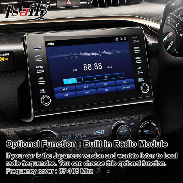 Lsailt Android Navigation Multimedia Video Interface for 2019-Present Toyota Hilux