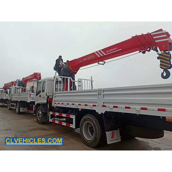 ISUZU FTR 205hp 180 Kw Truck With Crane Arm 4X2 8t For Nigeria