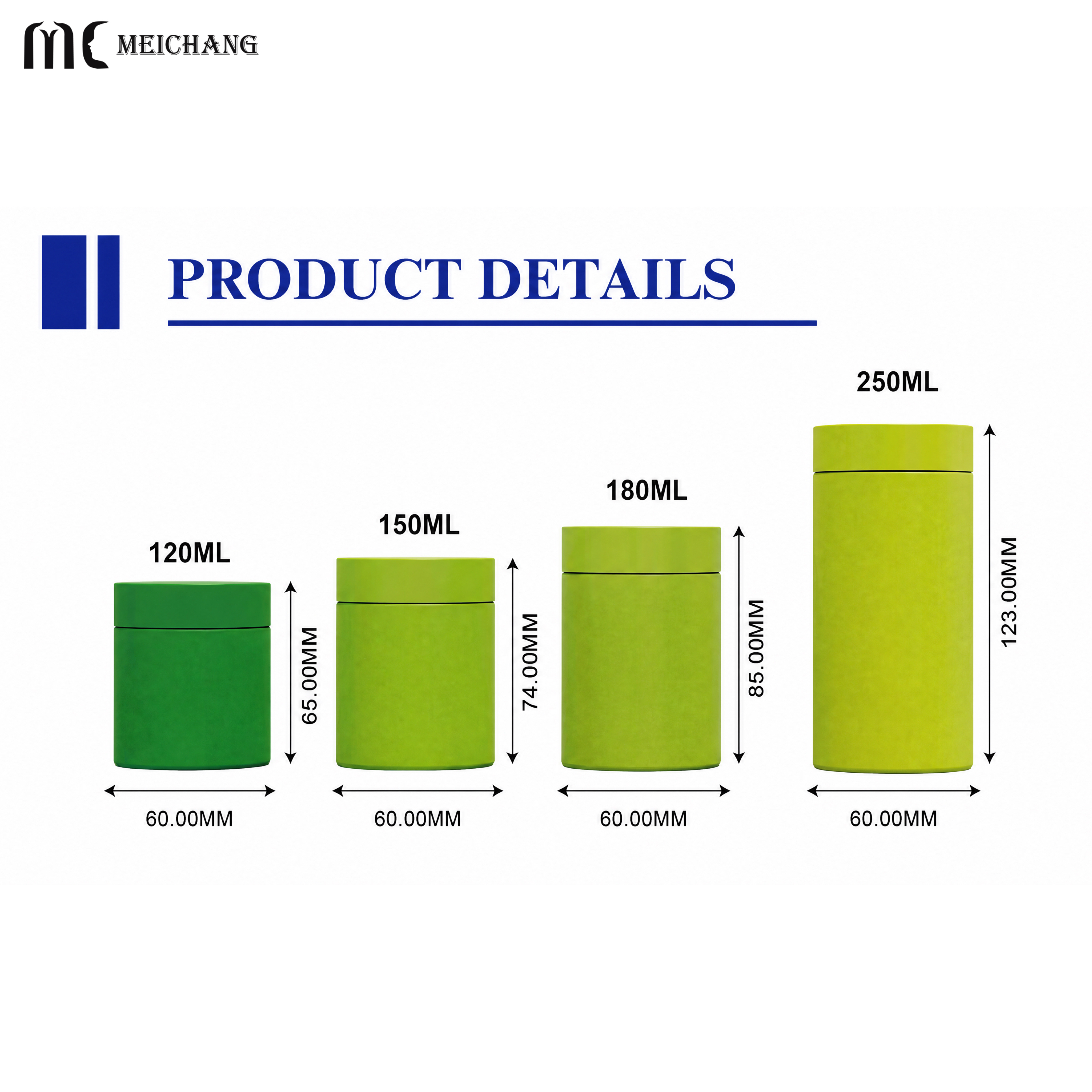 120ml 150ml 180ml 250ml Refillable Matte Frosted PET Capsule Supplement Jar(MC-P-565)