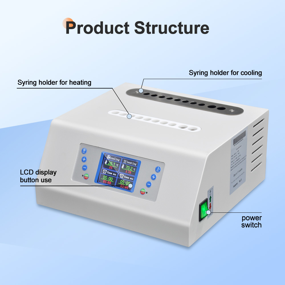 PPP-filler Collagen Booster Machine Dual Chamber Heating Cooling System for Wrinkle Removal Facial Clinical Centrifuge