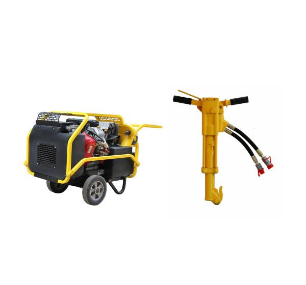 Asphalt Cutting Hydraulic 120J Demolition Jack Hammer Hard Work Use