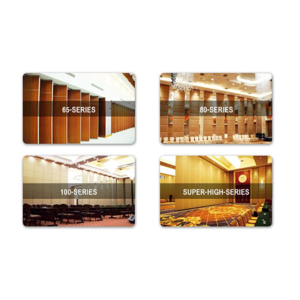MDF + Aluminum Office Partition Walls / Conference Room Sliding Folding Partitions