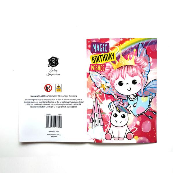 Sounds Greeting Musical Happy Birthday Card Custom Wedding Decoration CMYK Printing