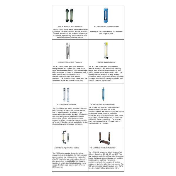 HQLZB-S Plastic Rotor Flow Meter