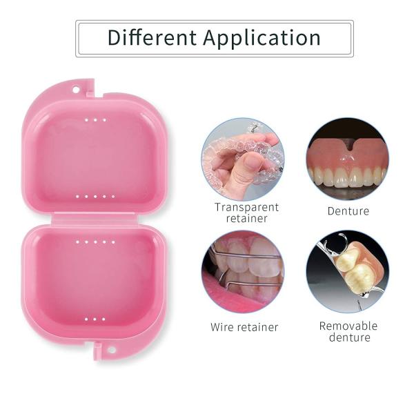 Organize and Protect Your Dentures with Our Plastic Dental Denture Box/orthodontic Teeth Retainer Case/box