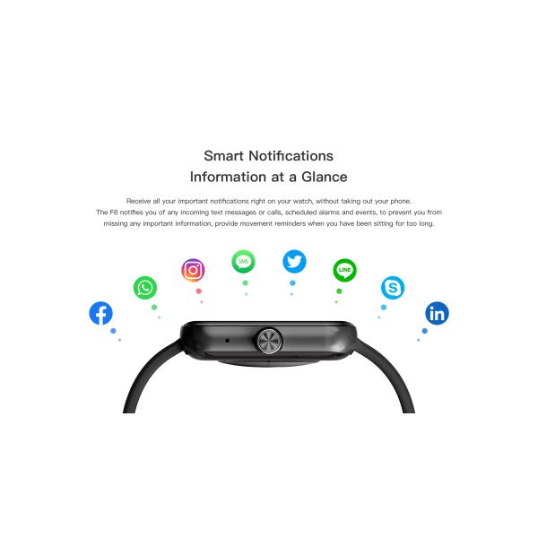 160RAM 230mah Health Tracking Smartwatch BLE5.0 Blood Pressure Smartwatch