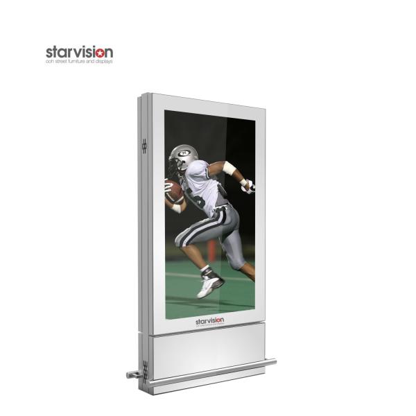 4K Outdoor Digital Signage 75inch Aluminum Enclosure Floor Stand / Wall Mount