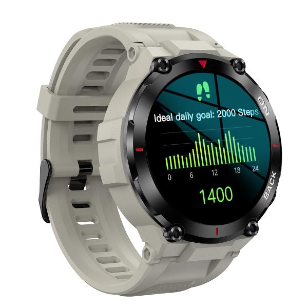 K37 Reloj Inteligente con Esfera AI, GPS, Monitor de Frecuencia Cardíaca y Oxígeno en Sangre