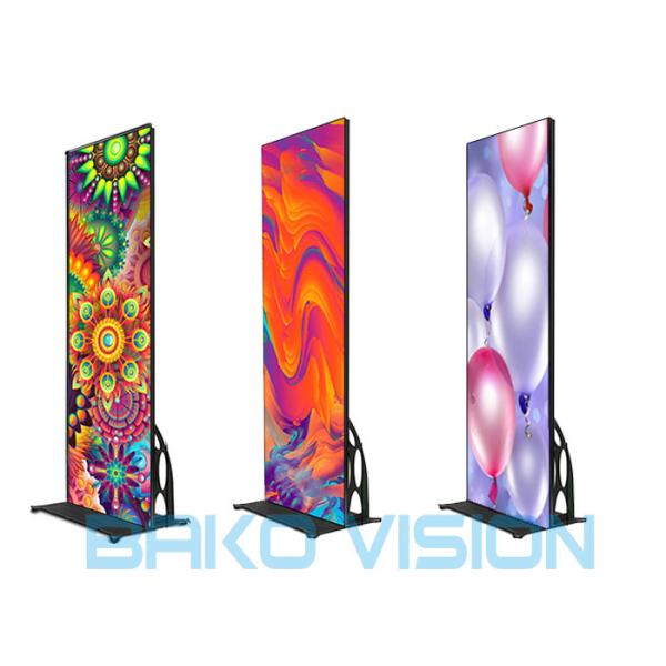 Flat Led Poster Screen P2.5 3840Hz Smart Control Wifi 3/4G Mobile Phone APP