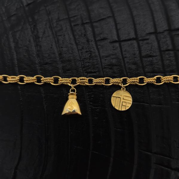 Precious gold bracelet custom designed jewelry .