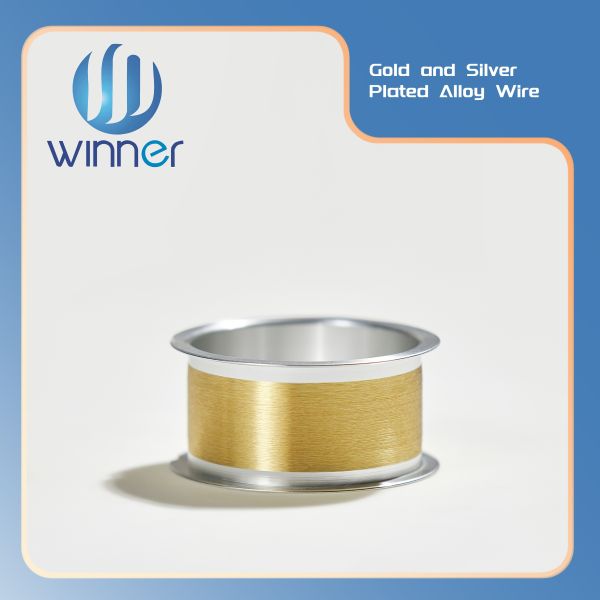  Ultra Fine Gold Plated Silver Bonding Wire Anti-Tarnish MEMS Micro Chip Interconnection