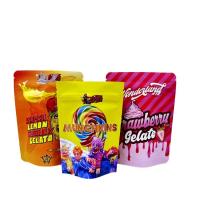 Minfly Impressão Digital Folha de alumínio personalizada reabrivel Stand Up Proof Zipper Mylar Embalagem Bolsa Sacos Para Alimentos