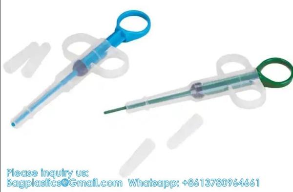Dual Purpose Pet Pill Feeder Gun Pet Dog Cat Pill Gun Capsule Medication Syringe Medicine Syringe Feeding