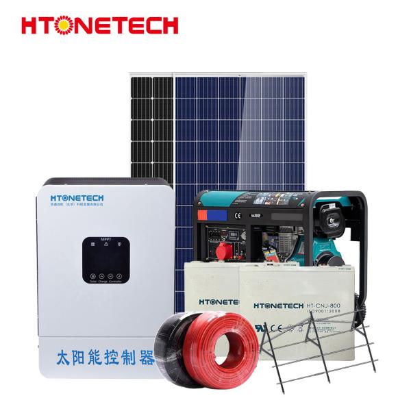 Htonetech off Grid Completo Sistema de Energia Solar Completo Kit Fabricantes China 500W 800W 1000W 1500W