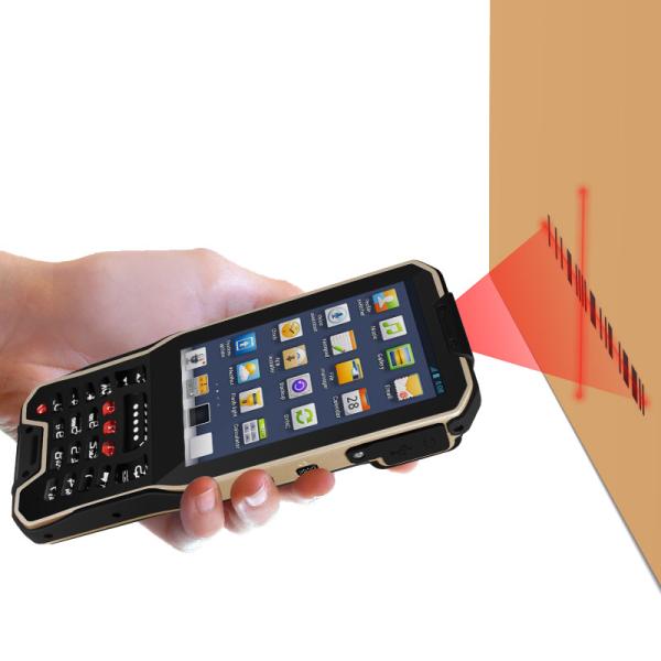 Wireless Handheld Android Barcode Scanners Quad Core 1.3Ghz CPU Magnetic Charging
