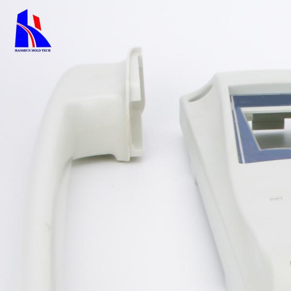 OEM NAK80 PA Plastic Injection Molding Part White Edge Gate Hot Ruuner Silkscreen