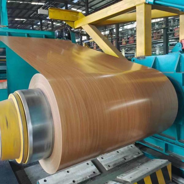 Wooden pattern color coated aluminum sheet used in house roofing