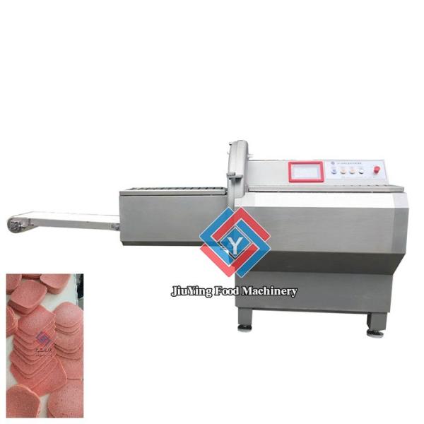 Flat Mouth Design Meat Processing Machine Frozen Meat  Cutter 1 Year Warranty