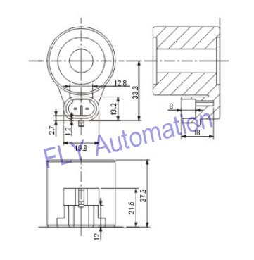 18W Electromagnetic Induction Coil For LNG / CNG / LPG High Pressure Reducer