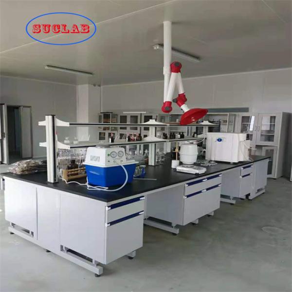 Banco durável impermeável da ilha do laboratório, mobília modular do laboratório da anti corrosão