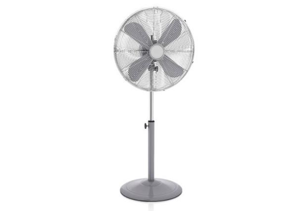 Small Retro Standing Fan Adjustable 3 Speed Oscillating 16 Inch Brushed Copper