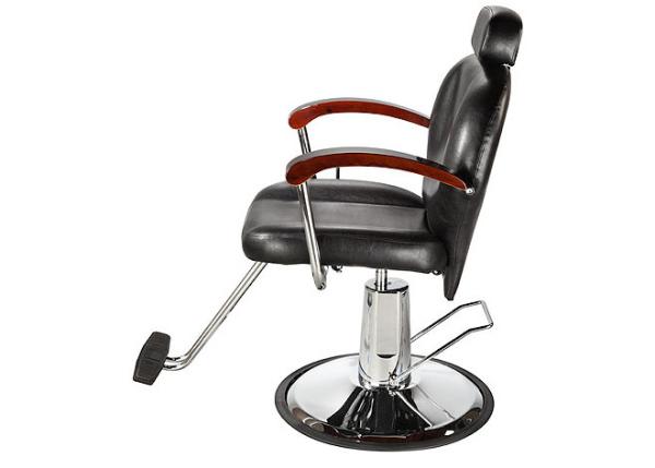 WT-3201 Black Professional Hair Styling Chair chrome armrest with wood for beauty hair salon