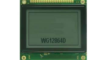 WG12864D=M12864-10-B5: STN LCD (Blue),White backlight(side),transmissive/negative,VDD 5V