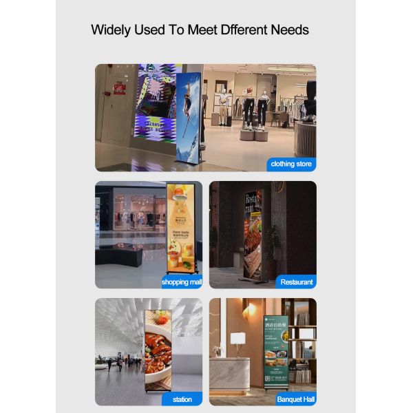 LED Touch Screen Display Foldable LED HD Digital Poster Display