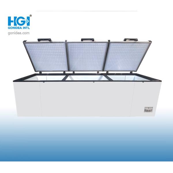 Замораживатель комода 3 дверей коммерчески глубокий корзина 1380 литров съемная