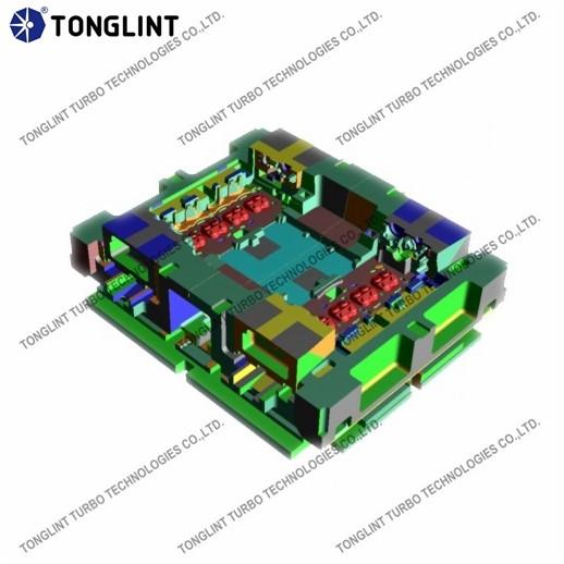 Template Pattern Gravity Die Casting Zinc / Metal Mold Casting for Turbocharger Housings