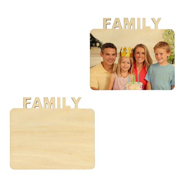 DIY Printable Wooden Plywood Photo Frame Sublimation Family Blank Picture Frame
