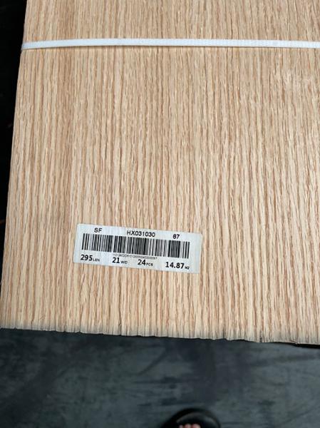 8% Moisture Straight Grain Veneer 250cm Length Rift Cut Veneer