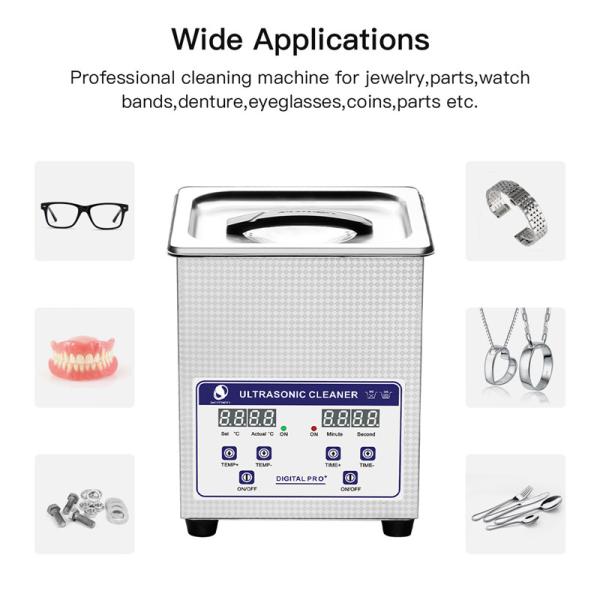 уборщик 80W зубоврачебного оборудования 220v 2L ультразвуковой с корзиной