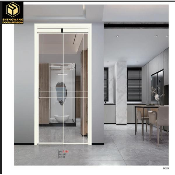 Soundproof Sleek PT Door Aluminium Sliding Doors External Silver Color