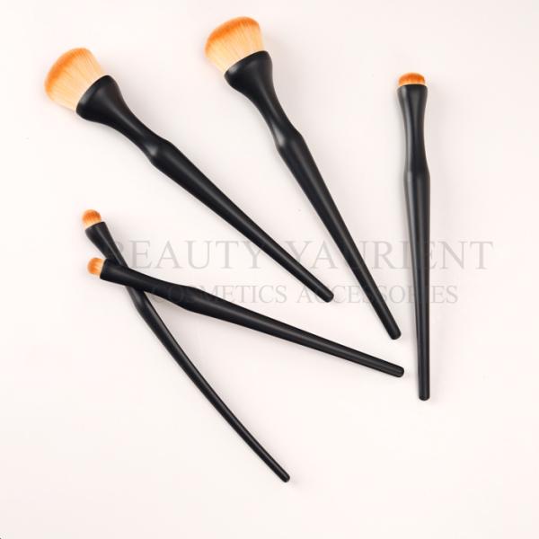 5pcs Boneybeauty Plastic Handle Face Makeup Brush Set Anti Bac Long Lasting
