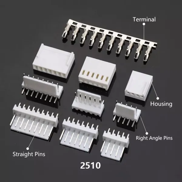 2.54 Wire to Board Wafer Connector Lcp Vertical 90 Degree Jst 2.5mm Smt Pcb Connector
