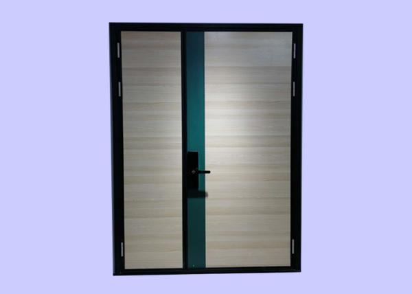 Portas de 1 fogo de madeira de avaliação do fogo da hora com armação de aço para o revestimento branco do folheado do bordo do apartamento