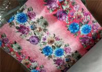 veludo imprimindo Sofa Cover do projeto 280gsm da flor do gelo de 100m