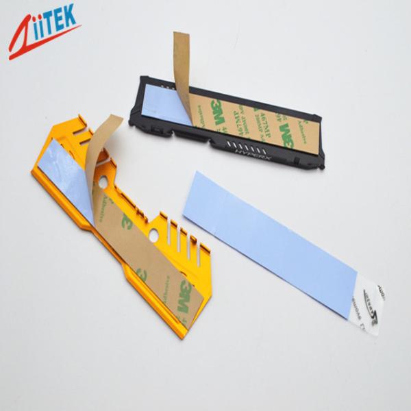Folha térmica da almofada do silicone condutor de alta temperatura para a luz do diodo emissor de luz, tamanho personalizado