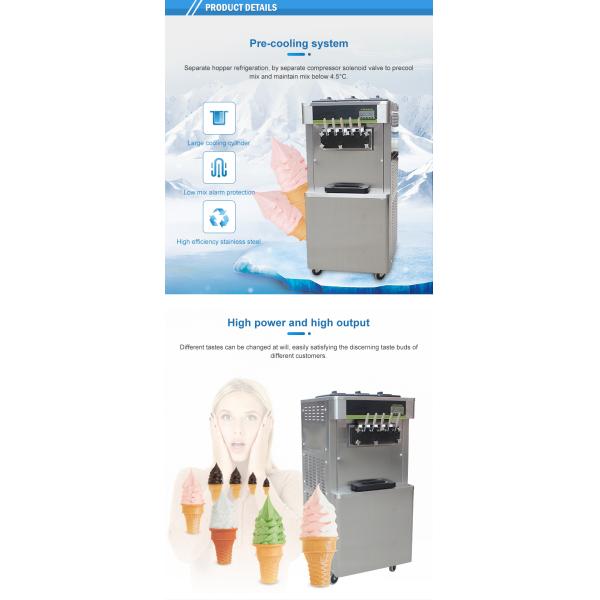New Design 8 Trays Commercial  Ice Cream Gelato Display Freezer With Defrost System and Lighting