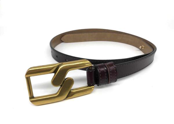 Jeans 23mm Women's Fashion Leather Belts Embossed Logo