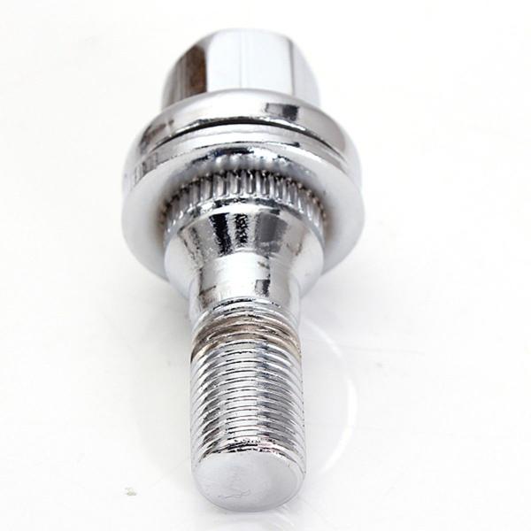 Flat Alloy Wheel Bolts M12x1.25 , Tough Plating Chrome Lug Bolts TUV Approved