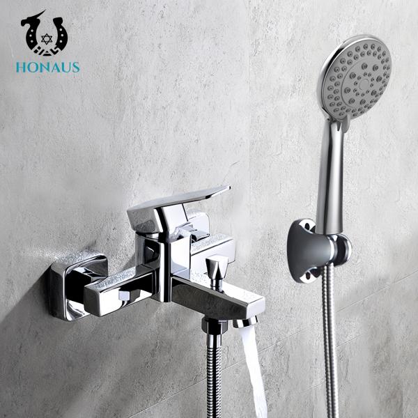 Practical Exposed Valve Showers Two Outlets Stainless Steel For Hotel