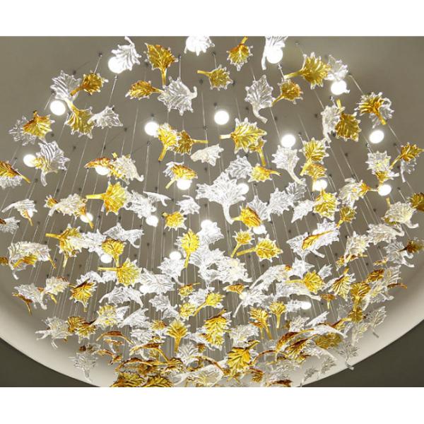 Лампа люстры кленового листа ODM анти- подгонянная слепимостью привесная