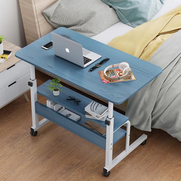 Modern Design Style Sit Stand Desk for Office or Bedside in Bamboo/Walnut/Black/White