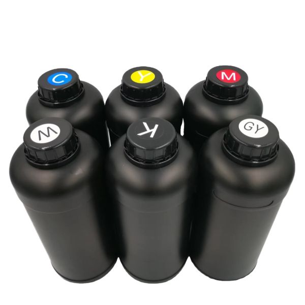 Fcolor High Adhesion Hard UV Ink for Ricoh G5 G6 LED Curable Ink for Metal Glass Acrylic Wood Scratch Resistant Formula