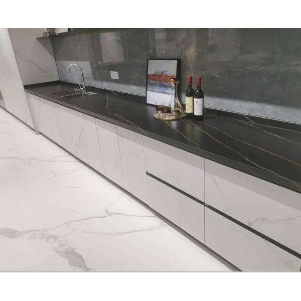 ODM прямая столешница сцинтерованного камня для кухонной ванны